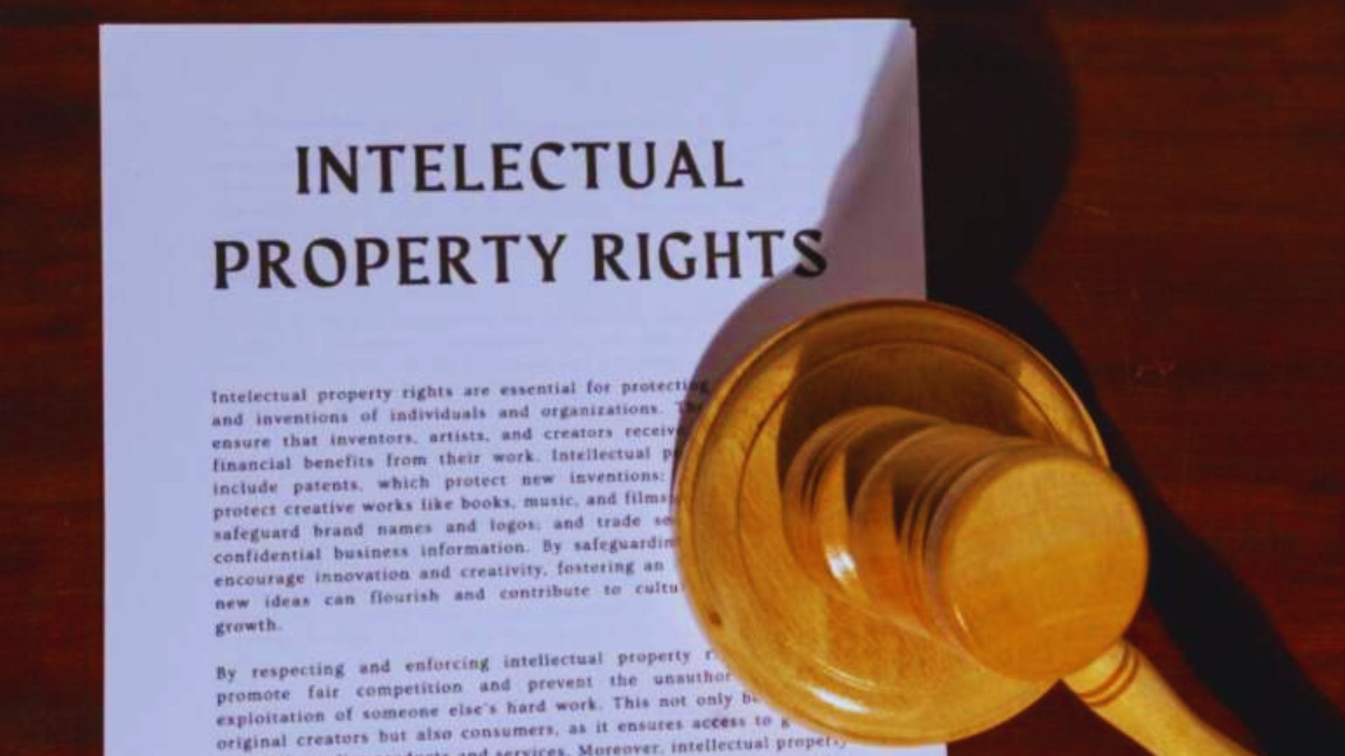 A visual representation of intellectual property rights, featuring symbols like patents, copyrights, and trademarks.