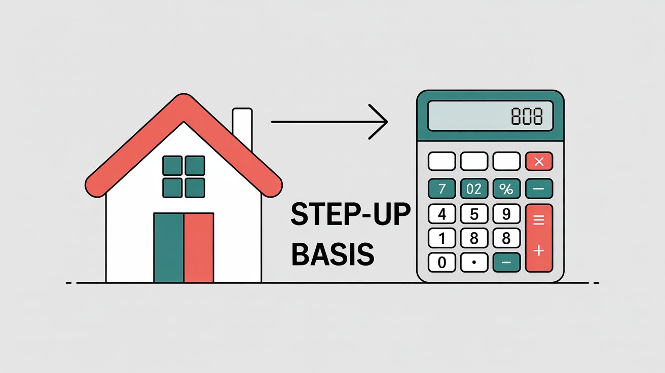 A house sits beside a calculator, symbolizing the connection between home and financial planning.