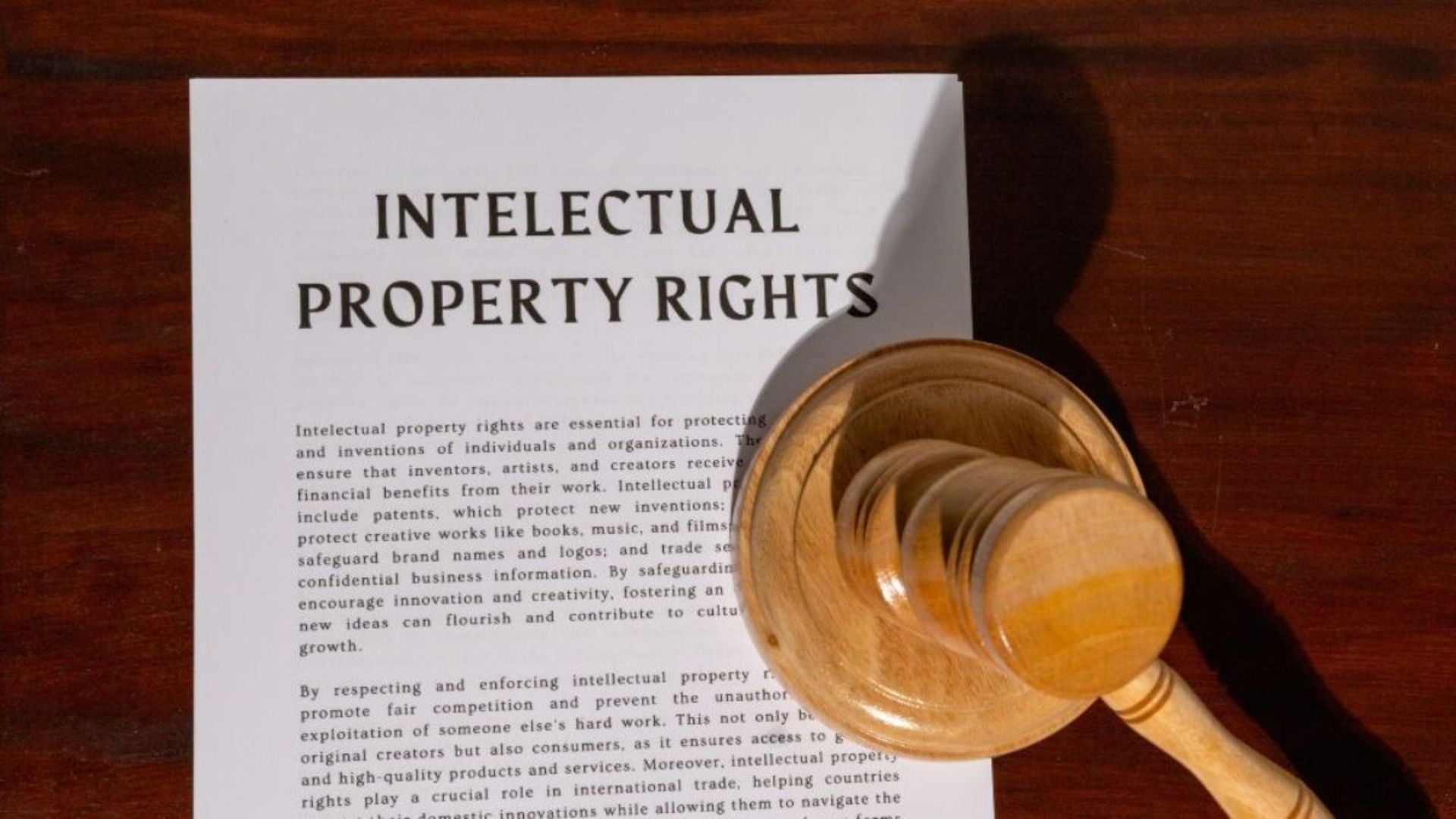 A visual representation of intellectual property rights, featuring symbols like patents, copyrights, and trademarks.