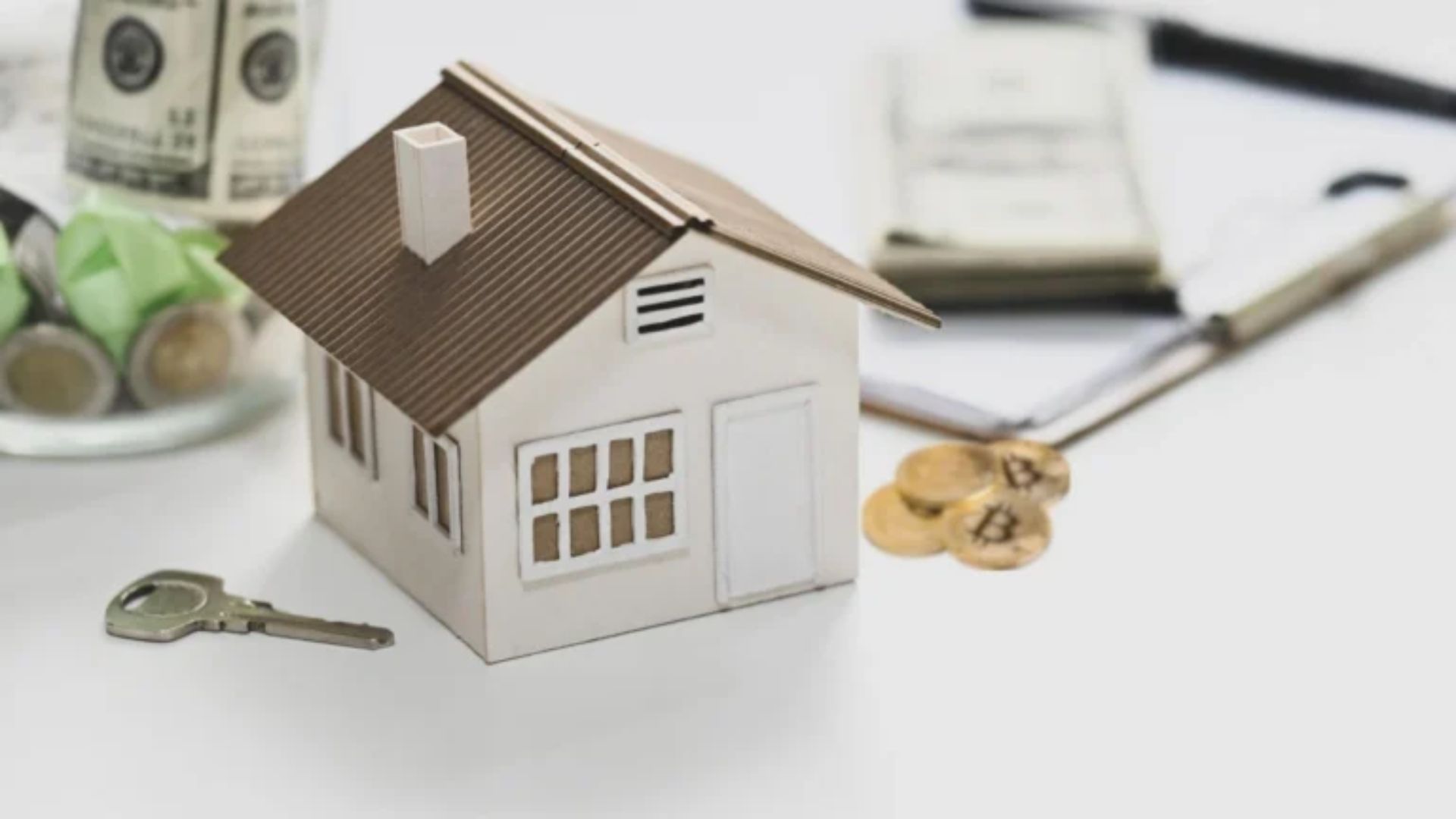 Infographic illustrating steps to buy a house with cash, including budgeting, searching, and closing the deal.