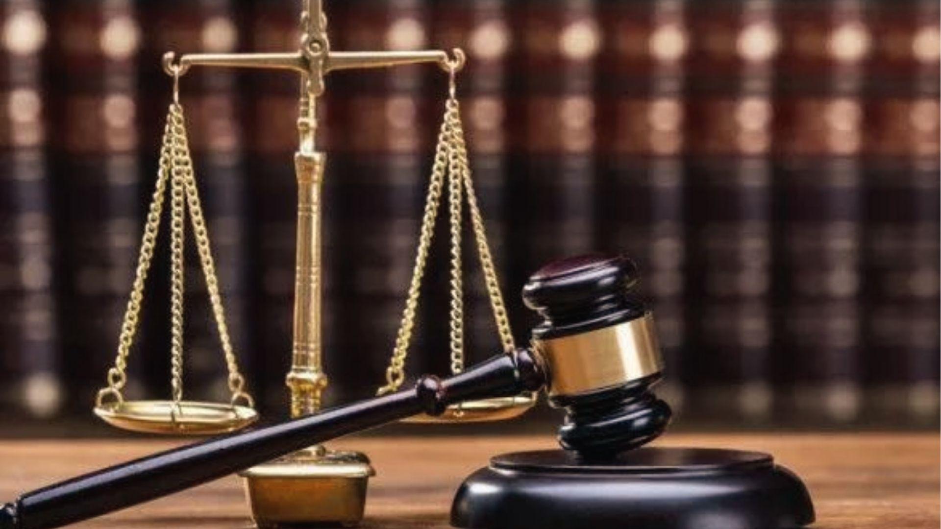 Legal scales and gavel symbolize justice in Per Stirpes vs Per Capita estate law decisions.