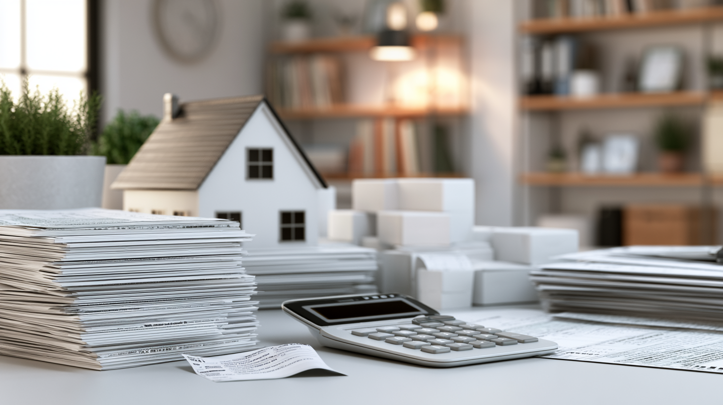 Tax documents showing homeowner deduction planning.