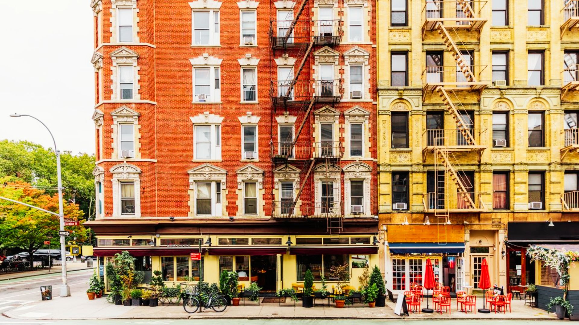 New York co-op apartment building representing shared property ownership.