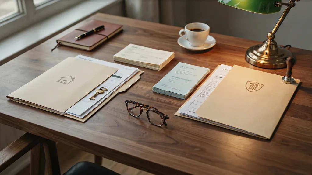 Separate estate and trust account documents managed at the same time