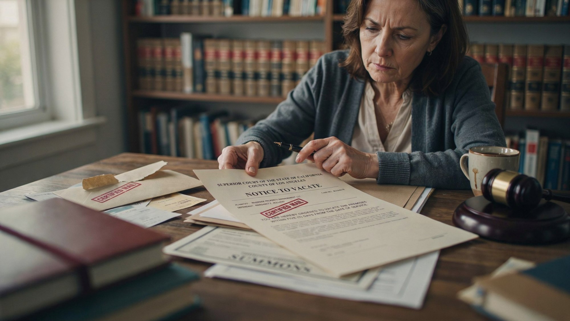 legal paperwork used to remove a squatter through the court process