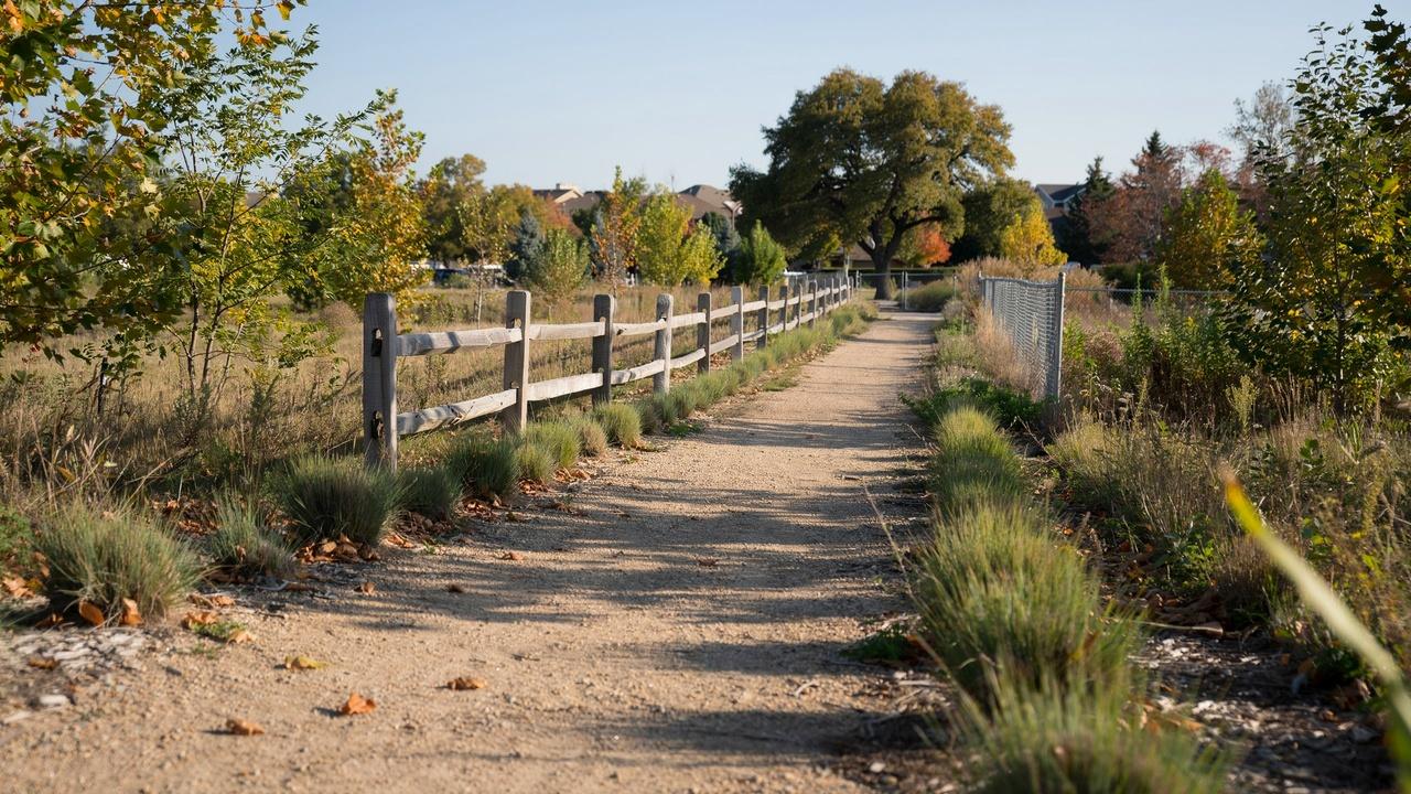 Defined access path across private property showing the limits of a prescriptive easement.