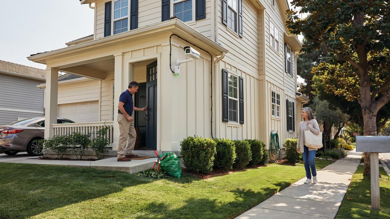 Property owner securing and maintaining a vacant home to help prevent unauthorized occupancy.