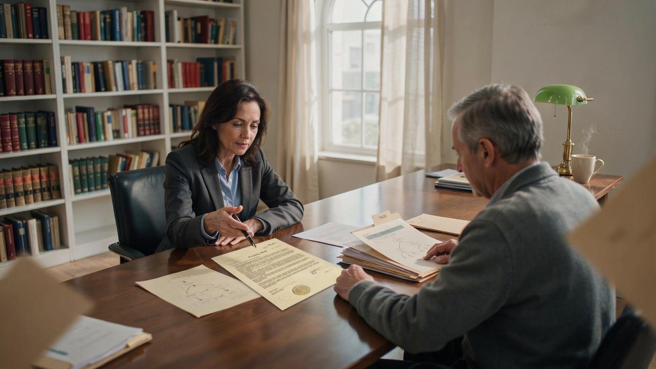 Estate attorney explaining how trust ownership takes priority over a will for certain assets.