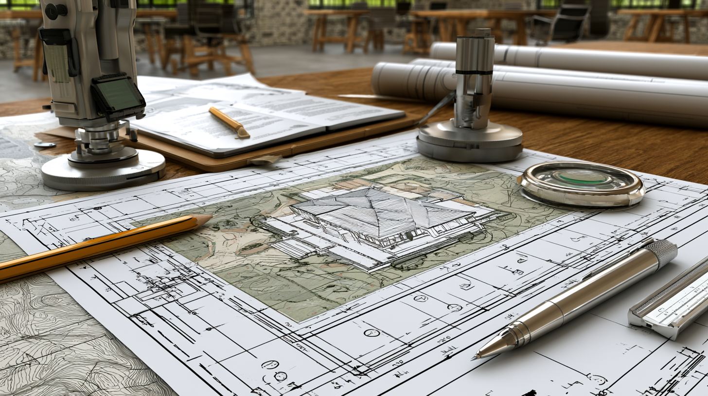 Engineering plans and hardship evidence for a variance request.