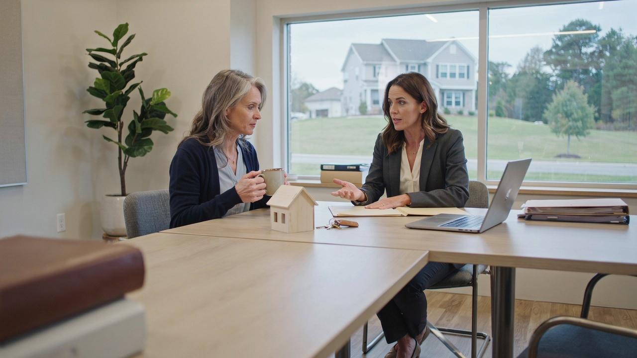 Property owner consulting an attorney about Virginia property laws after discovering an unauthorized occupant.