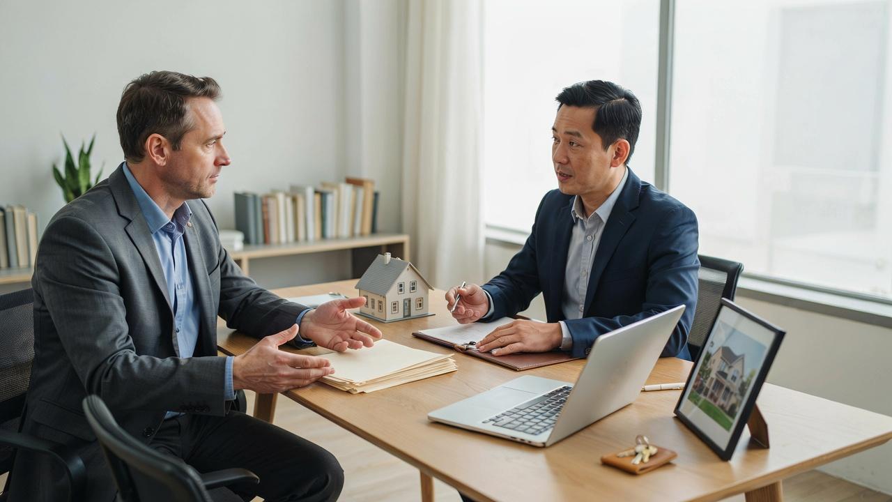 Property owner consulting a legal professional about occupancy rules for a residential property.