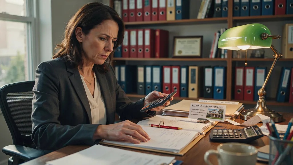 Carefully reviewing estate records before probate submission.