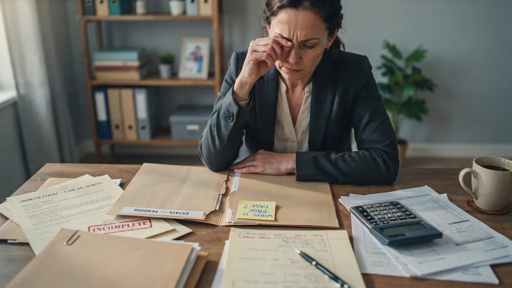 Incomplete estate inventory causing probate delays and confusion.