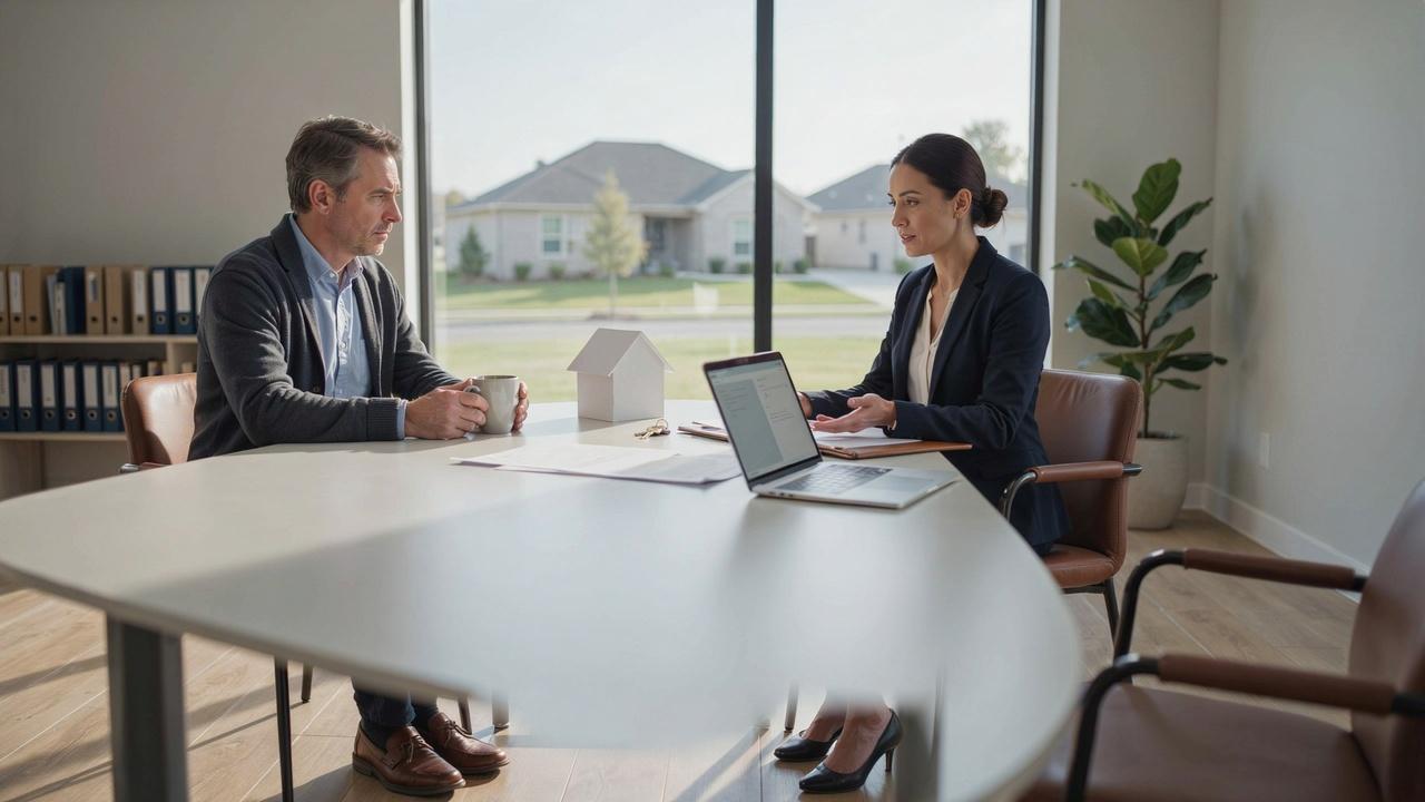 Property owner consulting a legal professional about removing an unauthorized occupant from a home.