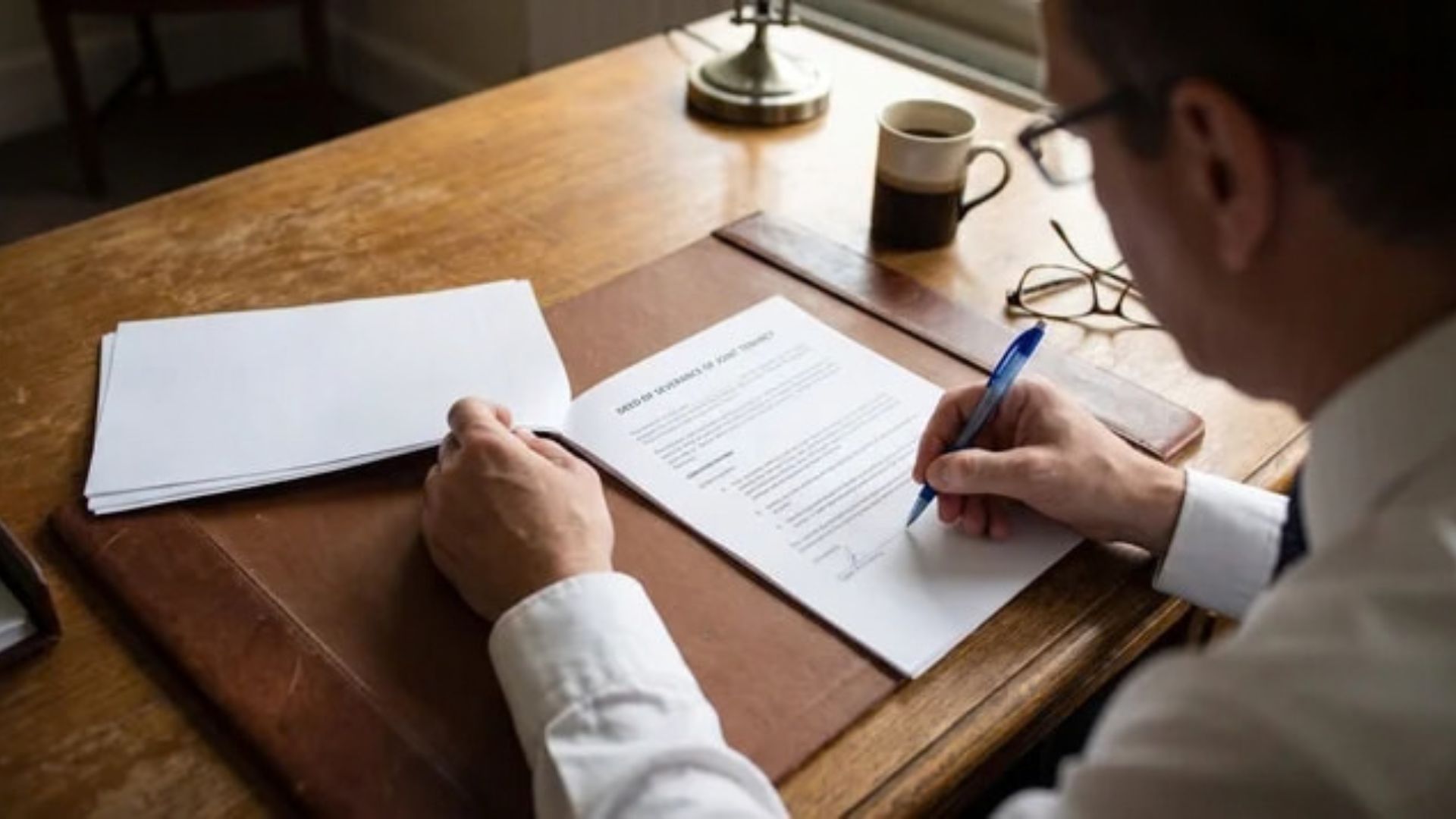 Person signing a deed document to sever joint tenancy ownership